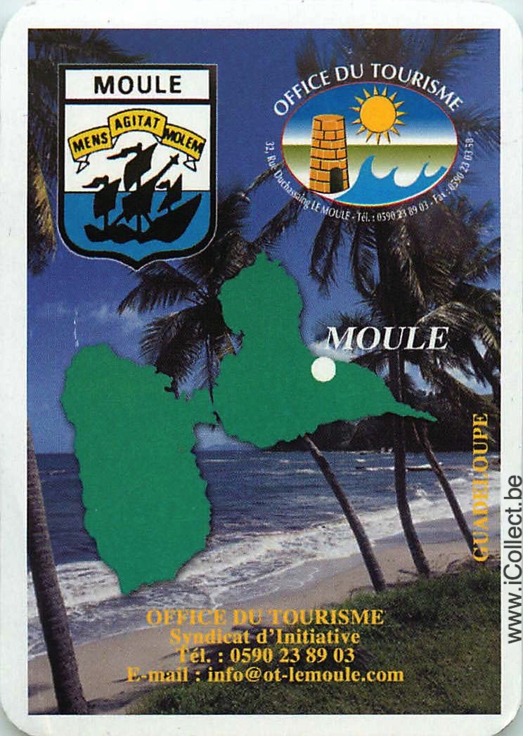 Single Swap Playing Cards Map Guadeloupe (PS22-05G) - Click Image to Close