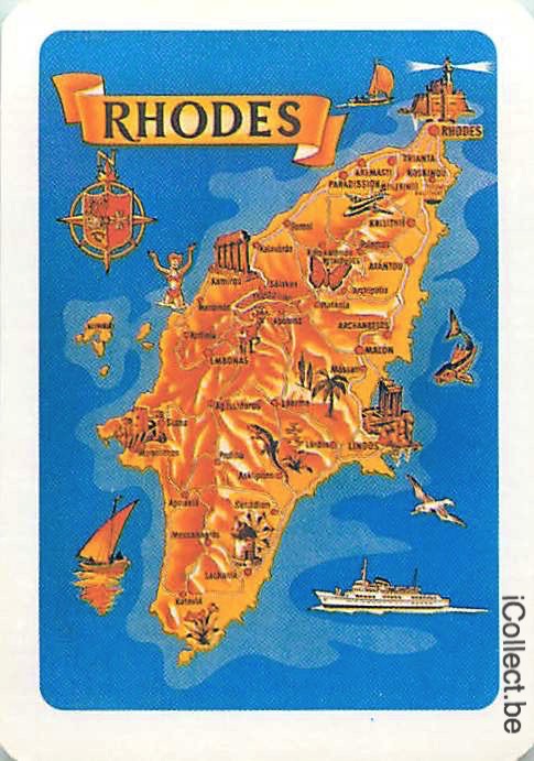 Single Swap Playing Cards Map Rhodes (PS16-27H) - Click Image to Close