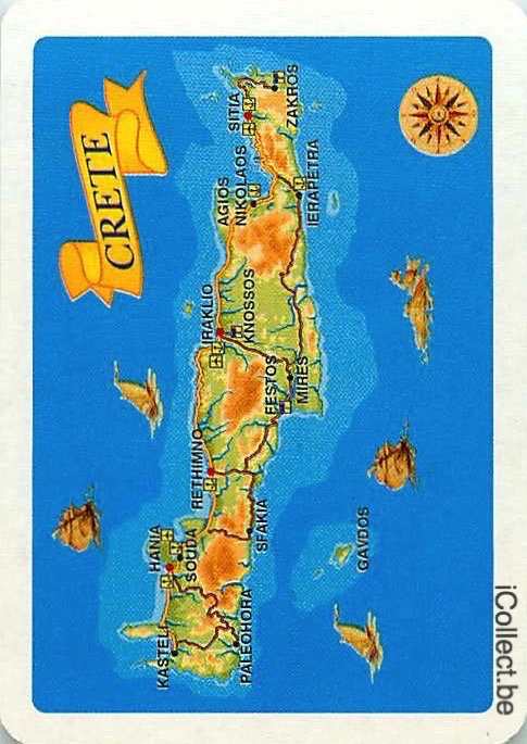 Single Swap Playing Cards Map Creta (PS02-10H)