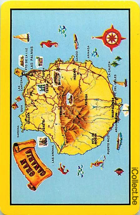 Single Swap Playing Cards Map Gran Canaria (PS16-30C)