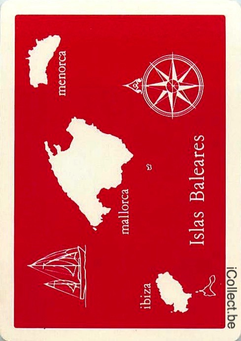 Single Swap Playing Cards Map Balears Islands (PS16-30H)