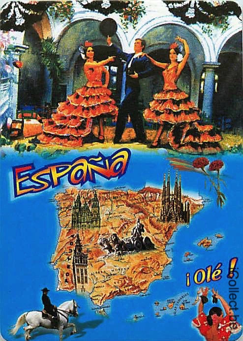 Single Swap Playing Cards Map Spain (PS16-31F) - Click Image to Close