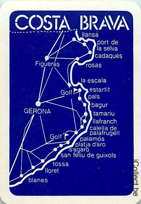 Single Swap Playing Cards Map Costa Brava (PS16-31H)