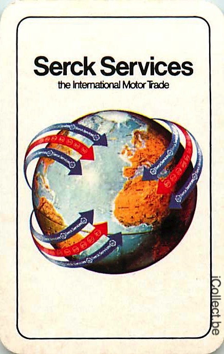 Single Playing Cards Map Worldwide Serck Services (PS16-34C) - Click Image to Close