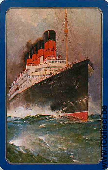 Single Playing Cards Marine Shipping Cunard Line (PS04-12C) - Click Image to Close