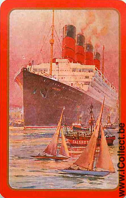 Single Playing Cards Marine Shipping Cunard Line (PS04-43D)