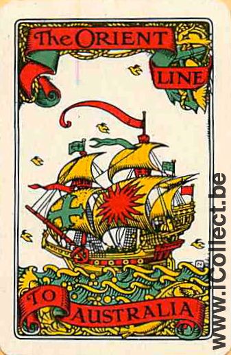 Single Swap Playing Cards Marine Orient Line **Mini** (PS02-02C) - Click Image to Close