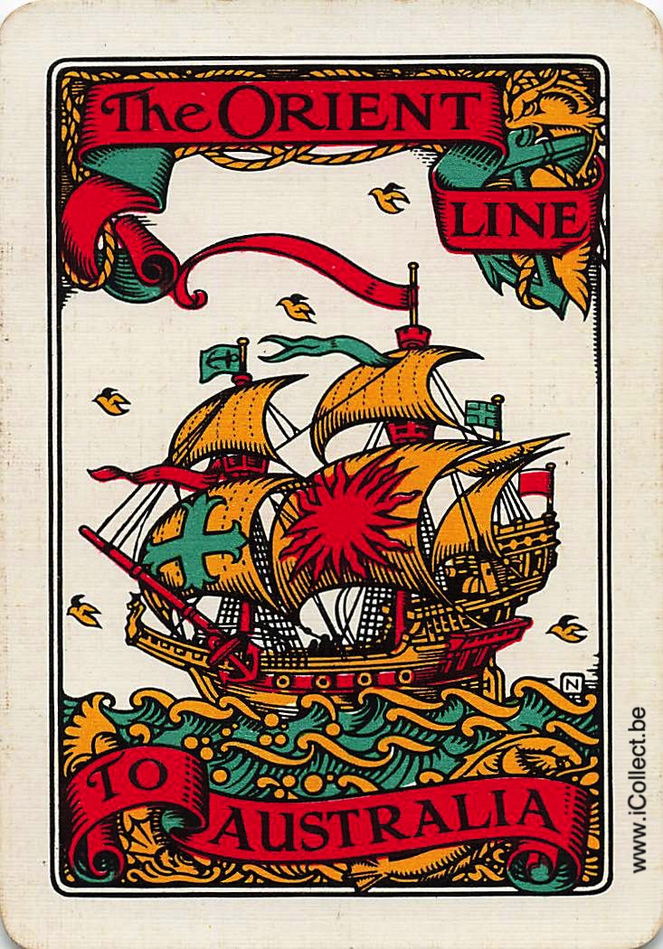 Single Swap Playing Cards Marine The Orient Line (PS06-55I)