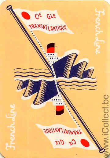 Single Swap Playing Cards Marine French Line (PS05-13I)
