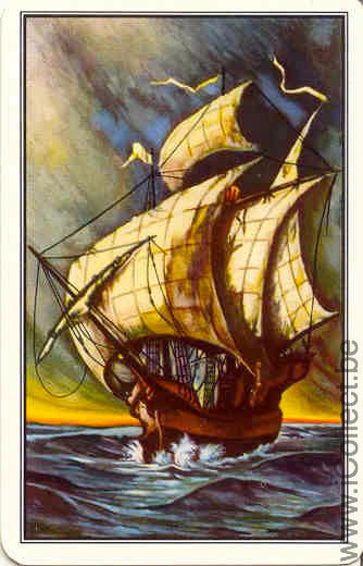 Single Swap playing Cards Sailing Ship (PS05-01H)