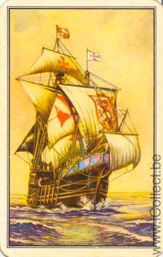 Single Swap Playing Cards Sailing Columbus (PS05-02G)
