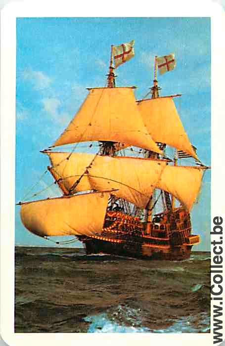 Single Playing Cards Marine Sailing Ship (PS14-23E)