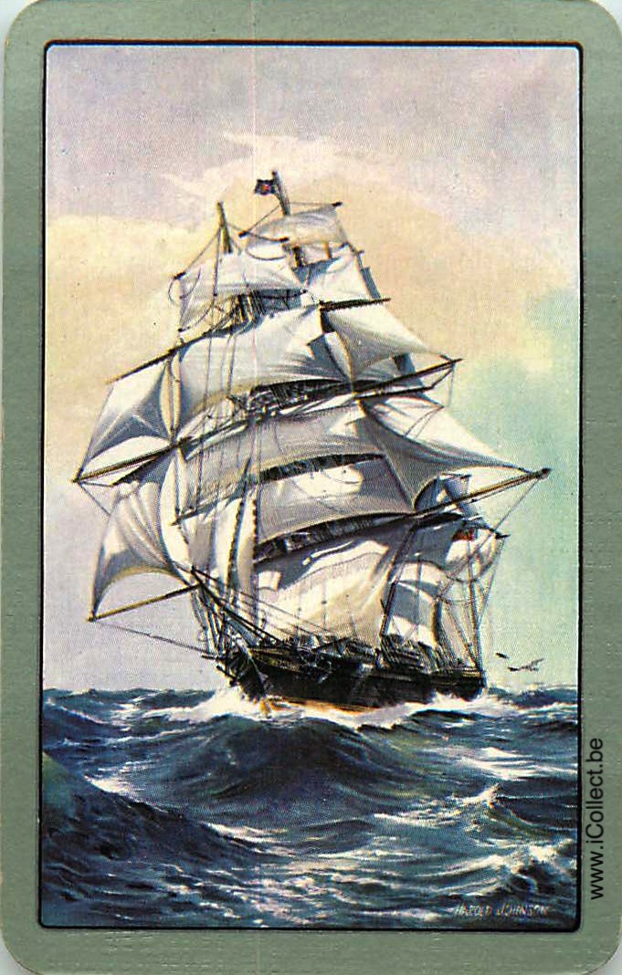 Single Swap Playing Cards Marine Sailing Ship (PS20-12C)