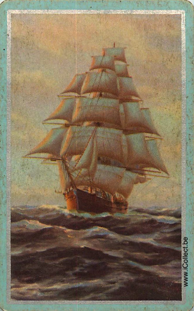 Single Swap Playing Cards Marine Sailing Ship (PS20-18F) - Click Image to Close