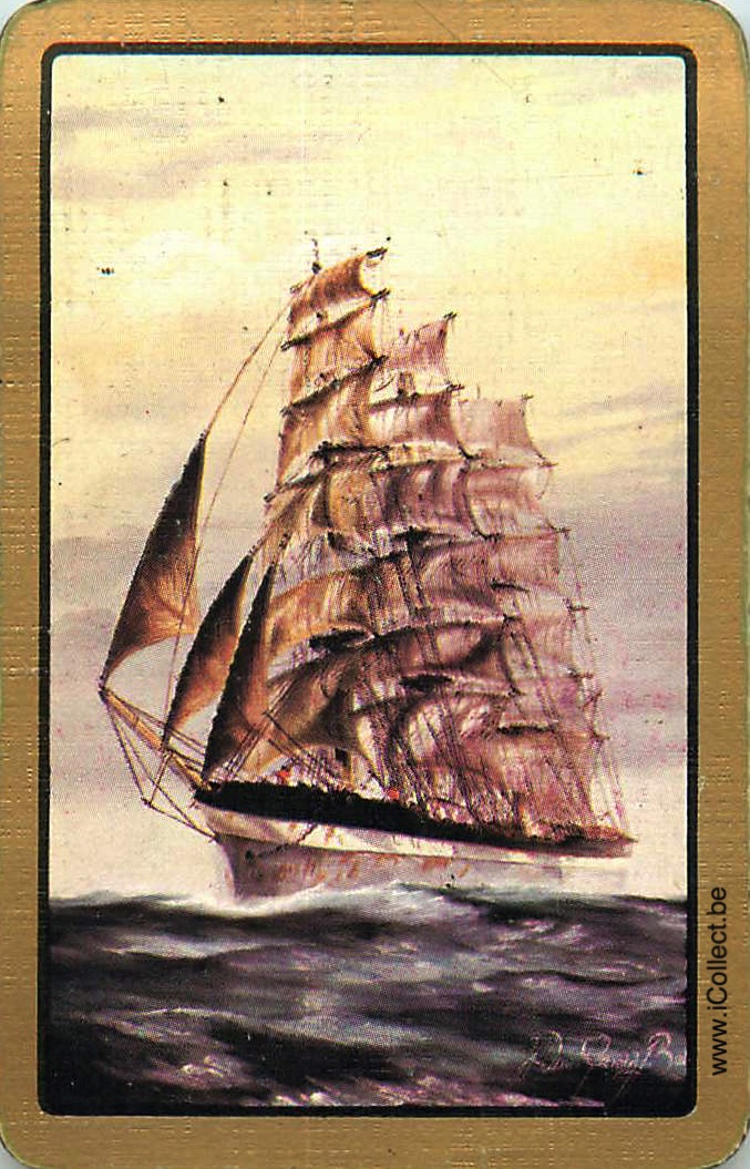 Single Swap Playing Cards Marine Sailing Ship (PS20-21E)