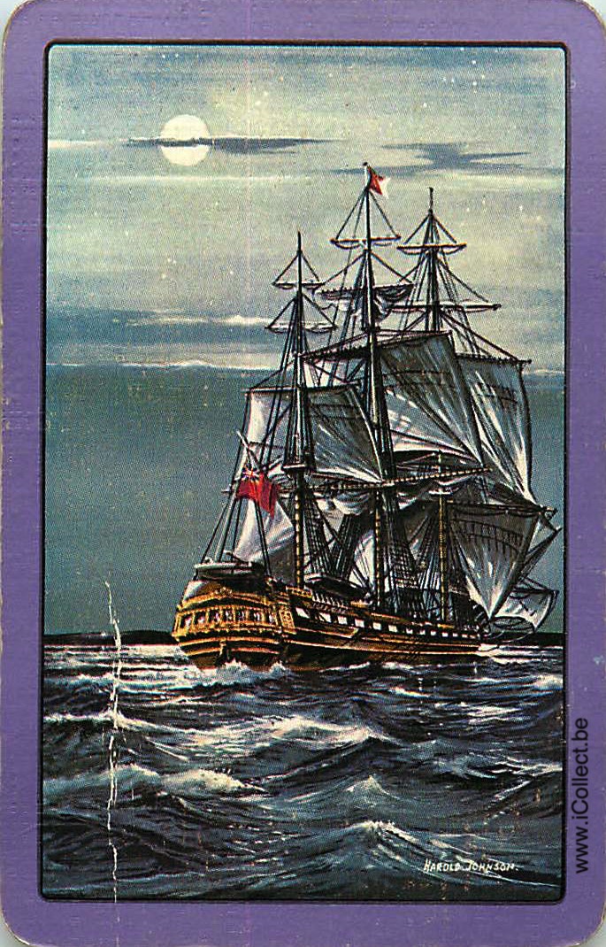 Single Swap Playing Cards Marine Sailing Ship (PS20-21H)