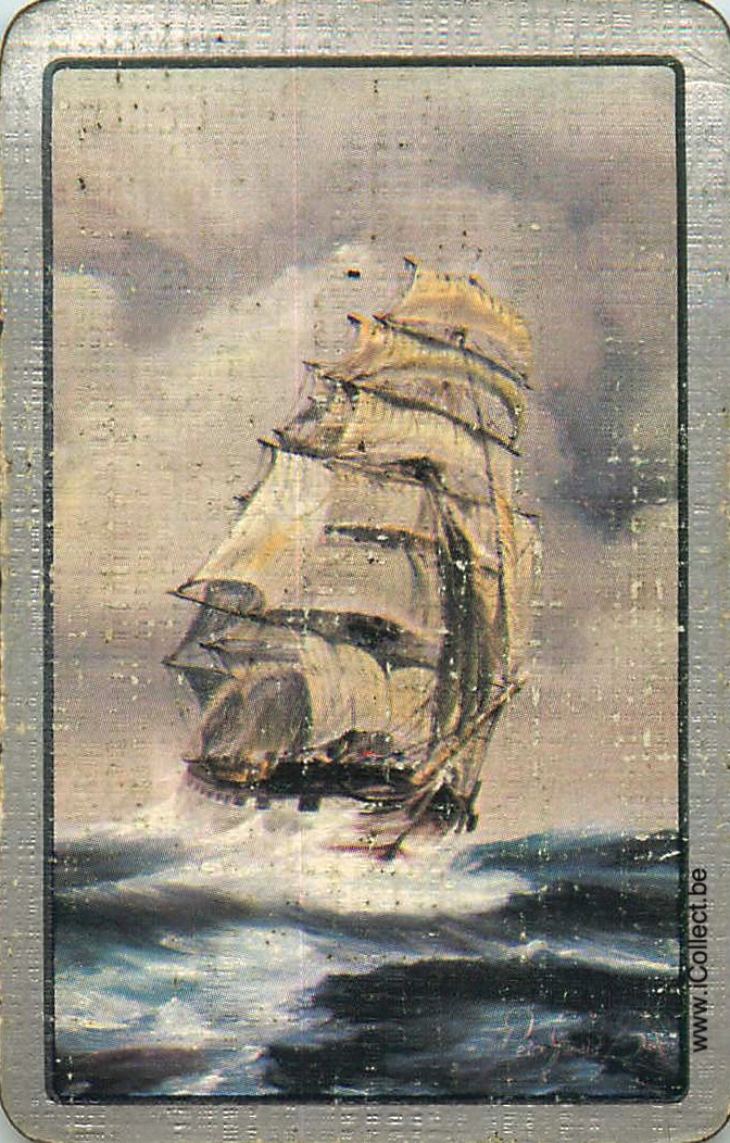 Single Swap Playing Cards Marine Sailing Ship (PS20-24B)