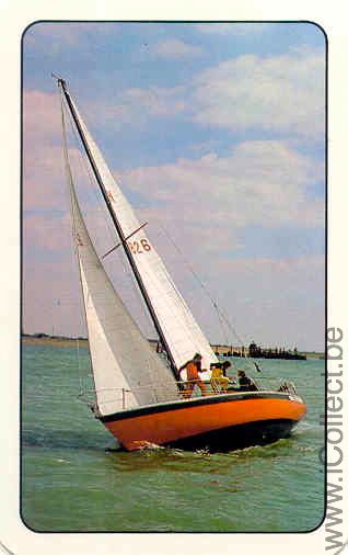 Single Swap Playing Cards Sailing Boat Marine (PS05-04I)