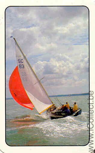 Single Swap Playing Cards Sailing Boat SC83 (PS05-05B)