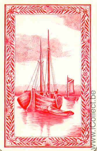 Single Swap Playing Cards Sail Boat (PS05-05E)