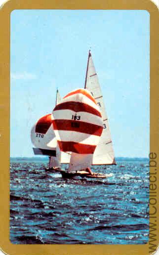 Single Swap Playing Cards Sailing Boat (PS05-07B)