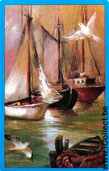Single Playing Cards Marine Sail Boat (PS05-26H)