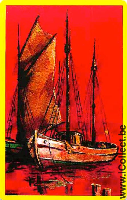 Single Playing Cards Marine Sail Boat (PS05-27B)