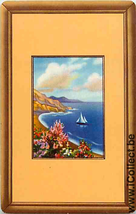 Single Playing Cards Marine Sail Boat (PS11-51H)