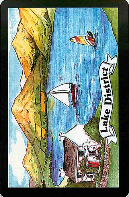Single Playing Cards Marine Sail Boat Lake District (PS14-21H)