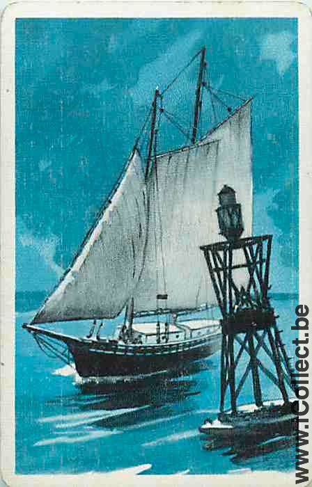 Single Playing Cards Marine Sail Boat (PS14-22C)