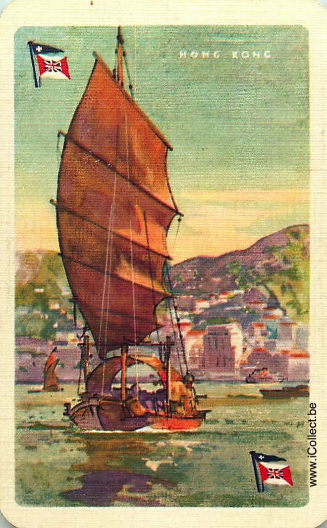 Single Swap Playing Cards Marine Boat Hong Kong (PS20-02C) - Click Image to Close