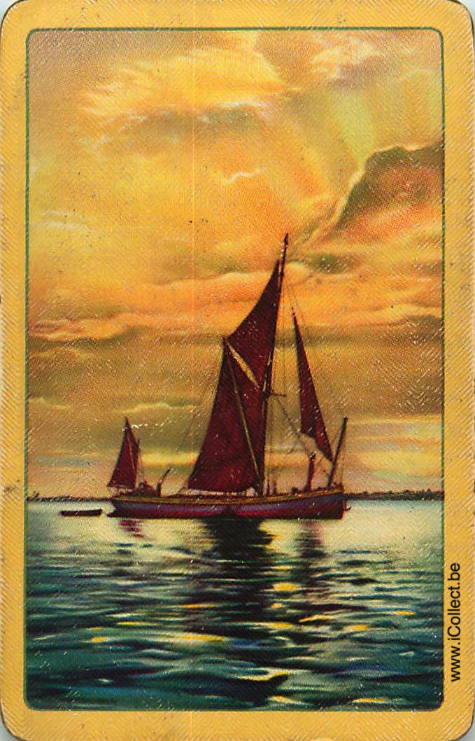 Single Swap Playing Cards Marine Sailing Boat (PS20-07E)