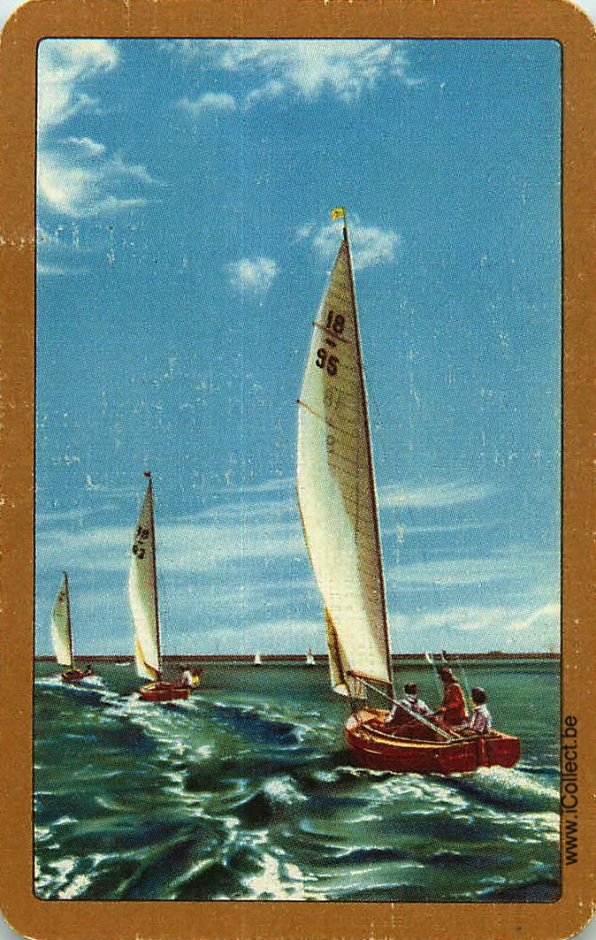 Single Swap Playing Cards Marine Sailing Boat (PS20-09F)