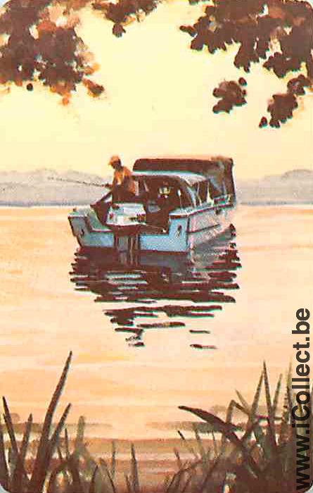 Single Playing Cards Marine Small Boat (PS14-22G) - Click Image to Close