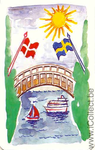 Single Playing Cards Marine sweden (PS05-15E)