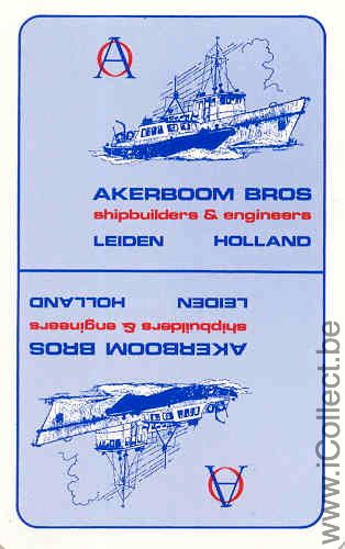 Single Swap Playing Cards Shipbuilders Akerboom Bros (PS05-15H)