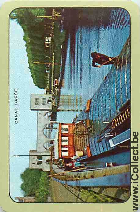 Single Playing Cards Marine Ship Canal Barge (PS11-52C)