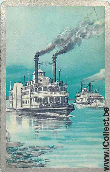 Single Swap Playing Cards Marine Steamship (PS05-34F)