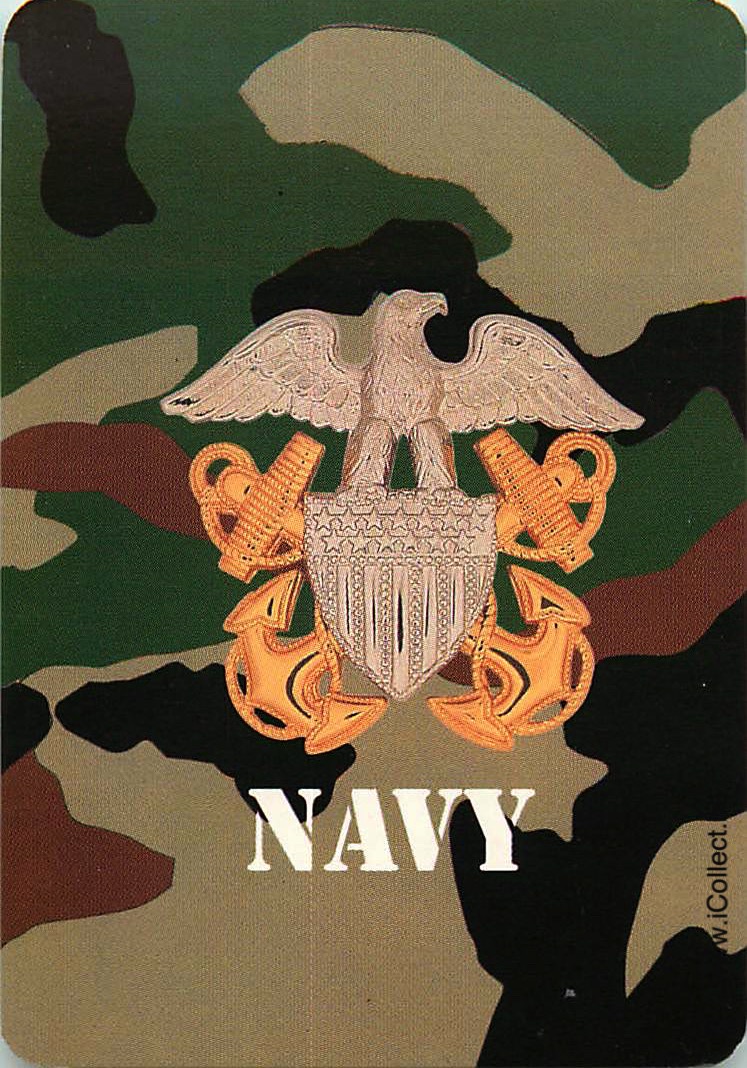 Single Swap Playing Cards Marine Navy USA (PS20-25B) - Click Image to Close