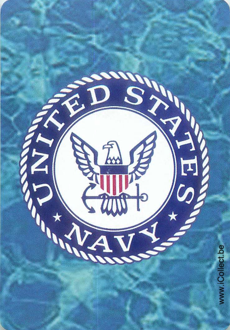 Single Swap Playing Cards Marine Navy USA (PS20-25E)