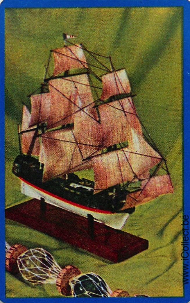 Single Swap Playing Cards Marine Model Sailing Ship (PS22-30E) - Click Image to Close