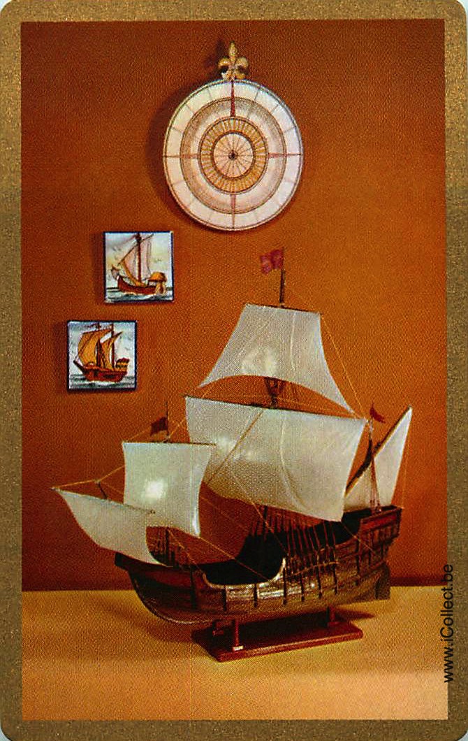 Single Swap Playing Cards Marine Model Sailing Ship (PS20-14I) - Click Image to Close