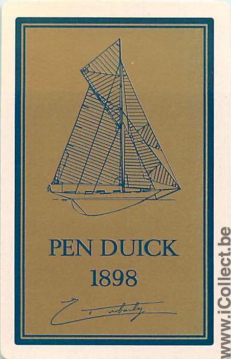 Single Swap Playing Cards Marine Pen-Duick 1898 (PS05-36B) - Click Image to Close