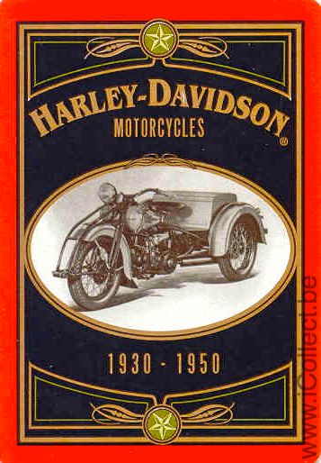 Single PLaying Cards Motorcycle Harley-Davidson (PS03-20D)