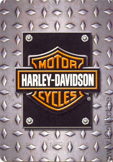 Single Playing Cards Motorcycle Harley-Davidson (PS03-20G)
