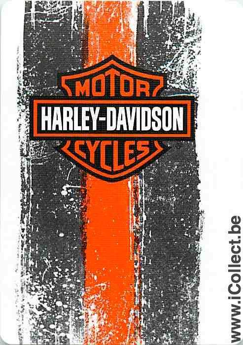 Single Playing Cards Motorcycle Harley Davidson (PS10-45E)