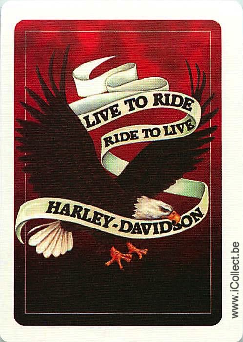 Single Swap Playing Cards Motorcycle Harley Davidson (PS03-22A) - Click Image to Close