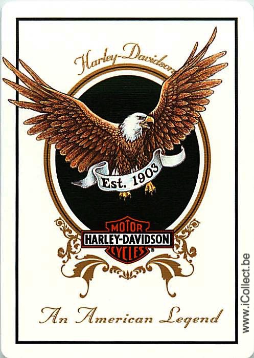 Single Swap Playing Cards Motorcycle Harley Davidson (PS03-22D) - Click Image to Close