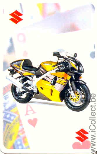Single Swap Playing Cards Motorcycle Suzuki (PS04-01G) - Click Image to Close