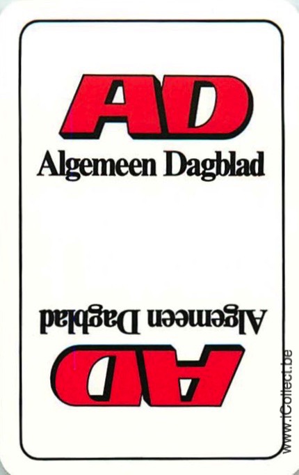 Single Swap Playing Cards Newspaper Algemeen Dagblad (PS19-51F) - Click Image to Close